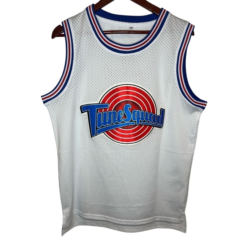 Space Jam Lola Bunny Tune Squad Basketball Jersey White Mesh 10 Medium